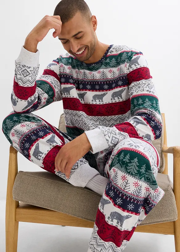 Pyjama van puur katoen met cadeauzakje, bonprix