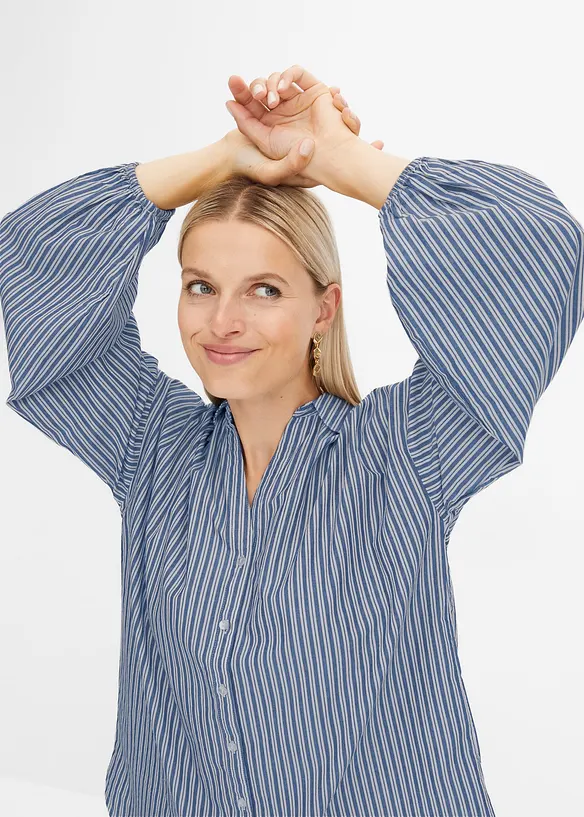 Oversized blouse van puur katoen, bonprix