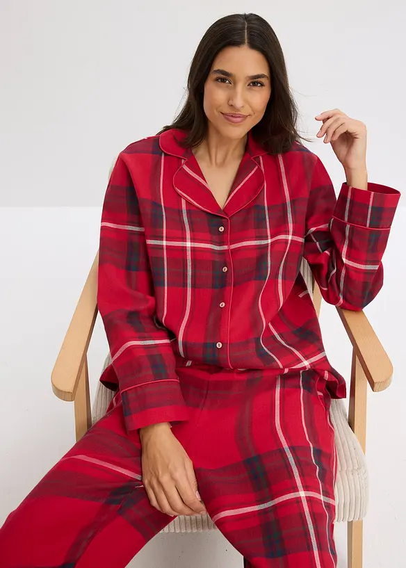 Geweven flanellen pyjama, bonprix