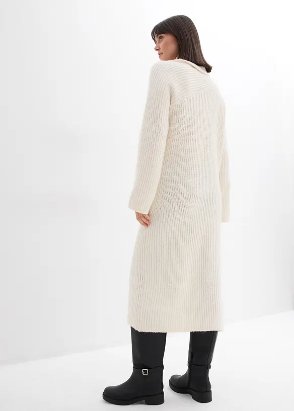 Geribde, gebreide jurk, bonprix