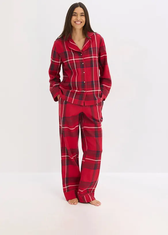 Geweven flanellen pyjama, bonprix
