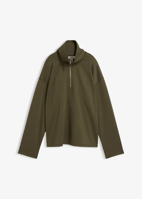 Schipperstrui van een viscosemix, bonprix