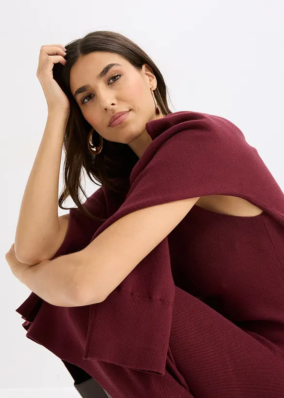 Gebreide jurk en shirt (2-dlg. set), bonprix