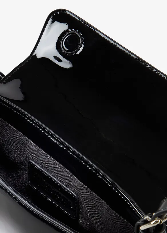 Handtas in laklook, bonprix