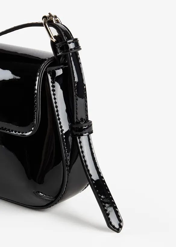 Handtas in laklook, bonprix