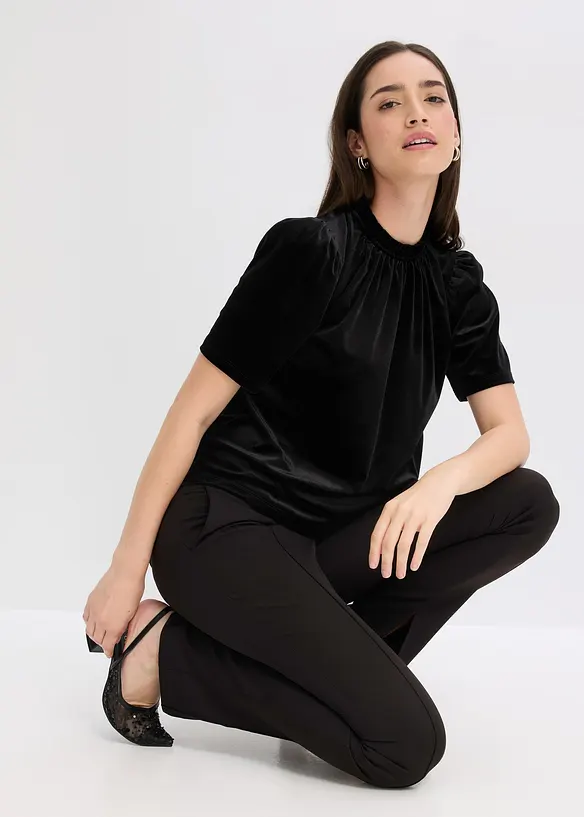 Fluwelen shirt, bonprix