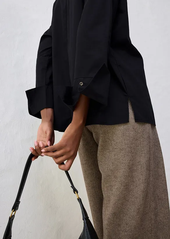 Blouse met zijde, bonprix