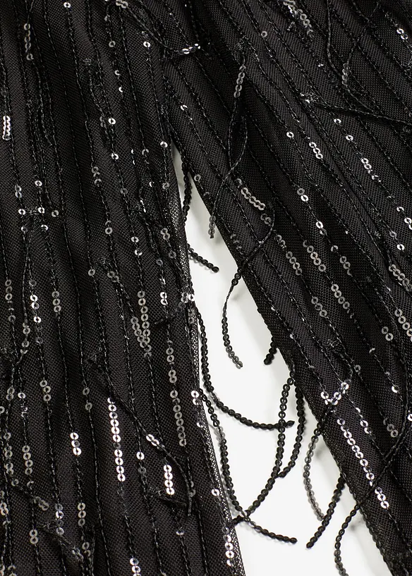 Paillettenbroek met franjes, bonprix