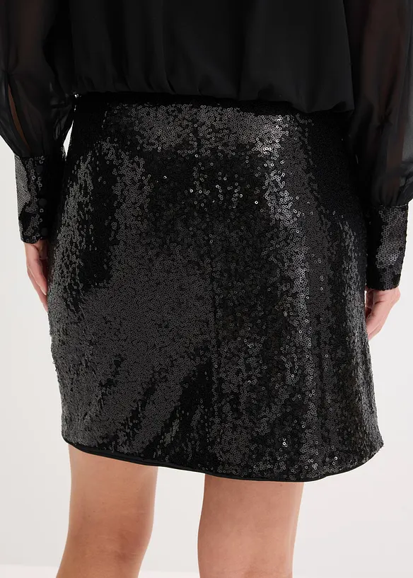 Minirok met pailletten, bonprix