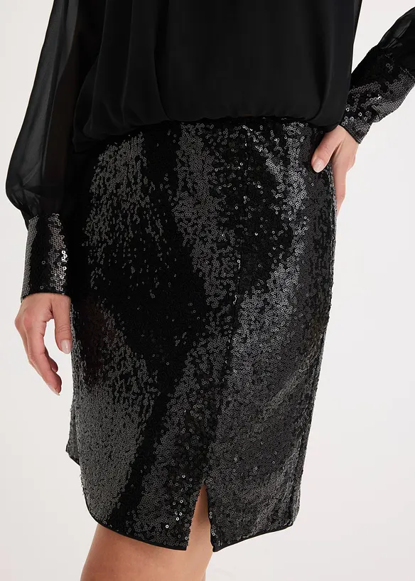 Minirok met pailletten, bonprix