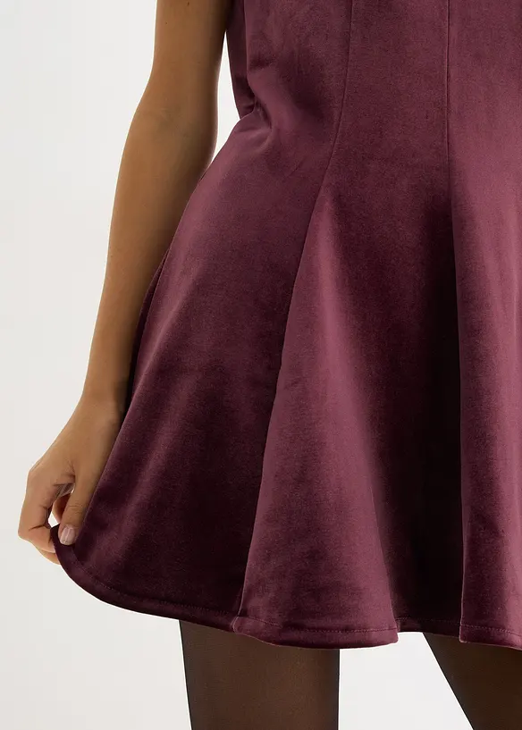 Mini jurk van zacht fluweel, bonprix