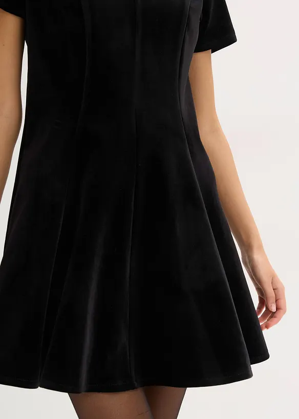 Mini jurk van zacht fluweel, bonprix