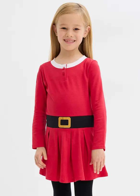 Meisjes jersey kerstjurk, bonprix