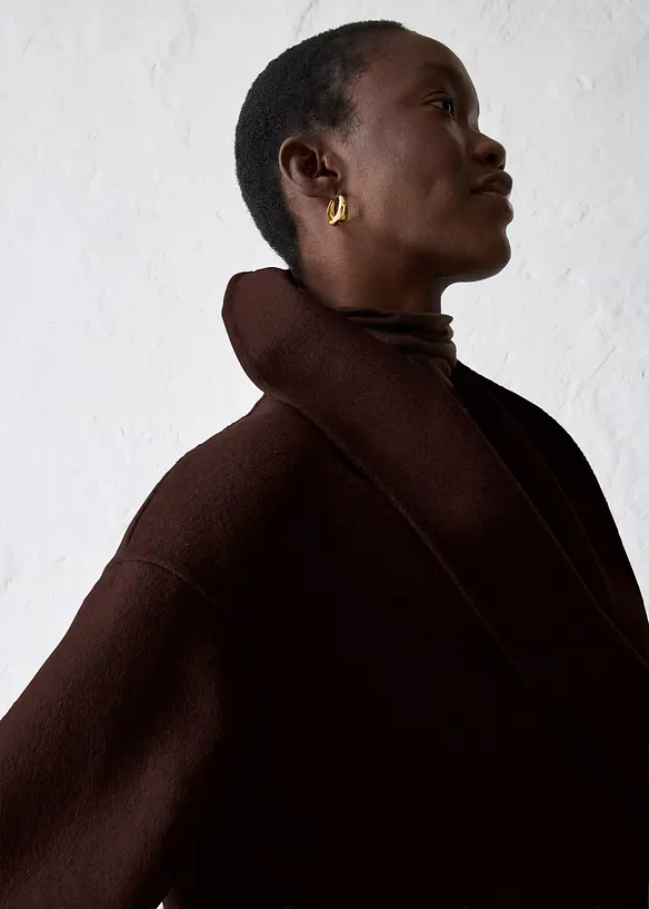 Oversized jas in een zachte wolmix, bonprix