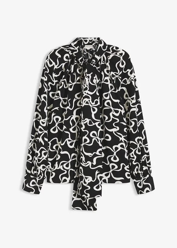 Blouse met strik, bonprix