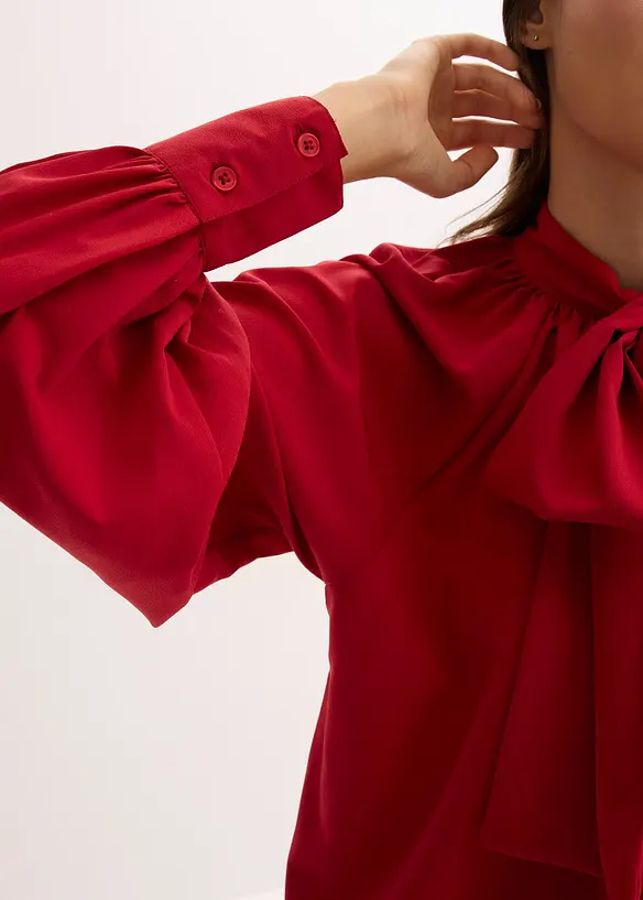 Blouse met strik, bonprix