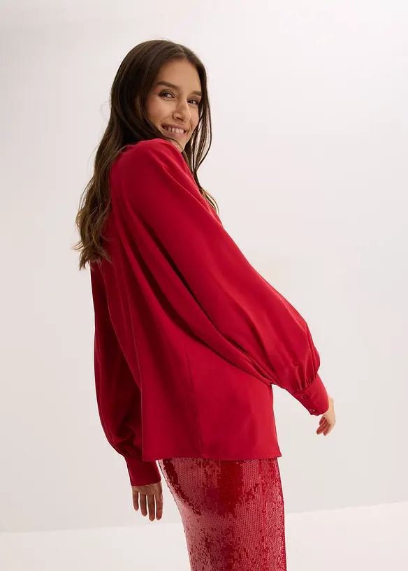 Blouse met strik, bonprix