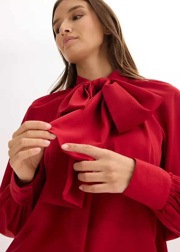 Blouse met strik, bonprix
