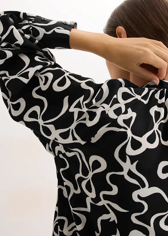 Blouse met strik, bonprix