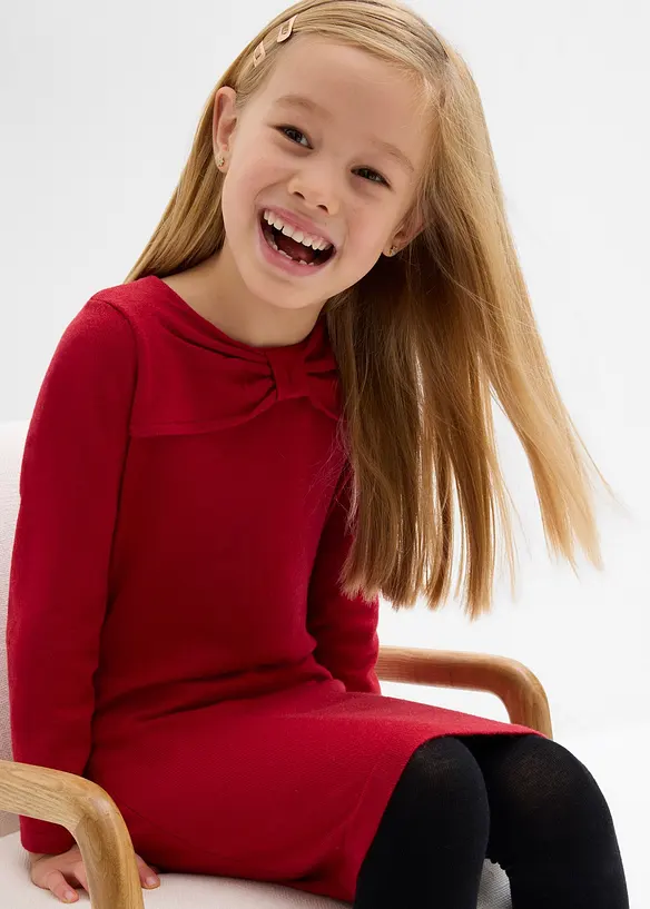 Gebreide jurk in een zachte viscosemix, bonprix