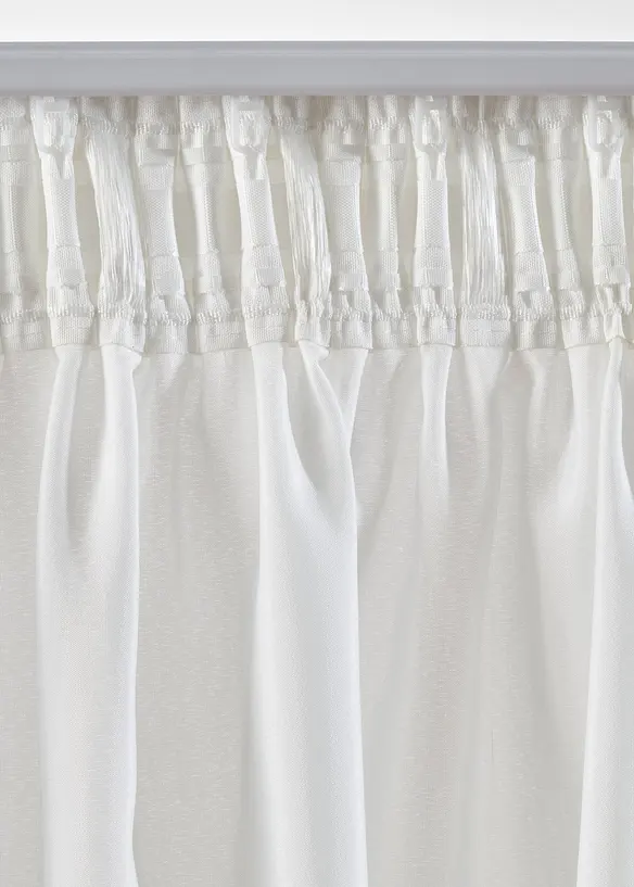 Gordijnen van gerecycled materiaal (2 stuks), bonprix