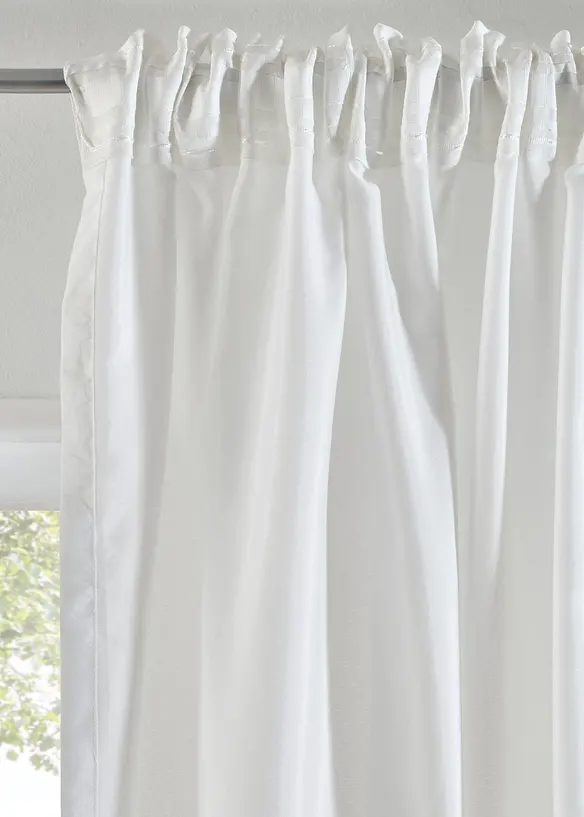 Gordijnen van gerecycled materiaal (2 stuks), bonprix