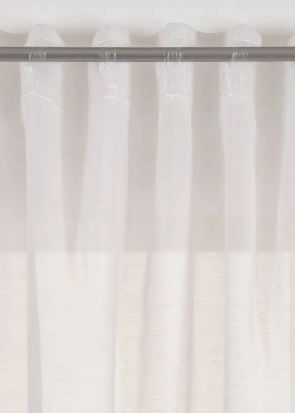 Transparant gordijn met print (1 stuk), bonprix