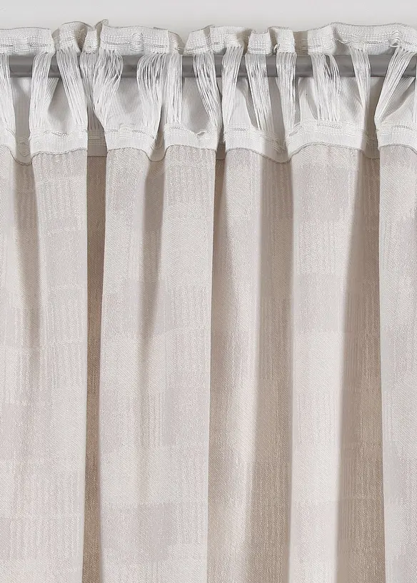 Jacquard gordijn van biologisch katoen (1 stuk), bonprix