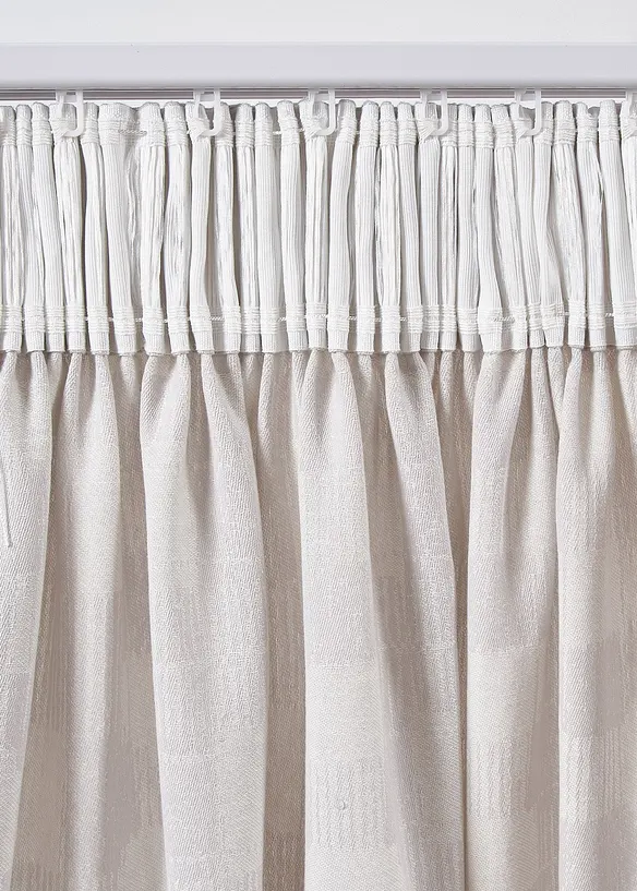 Jacquard gordijn van biologisch katoen (1 stuk), bonprix