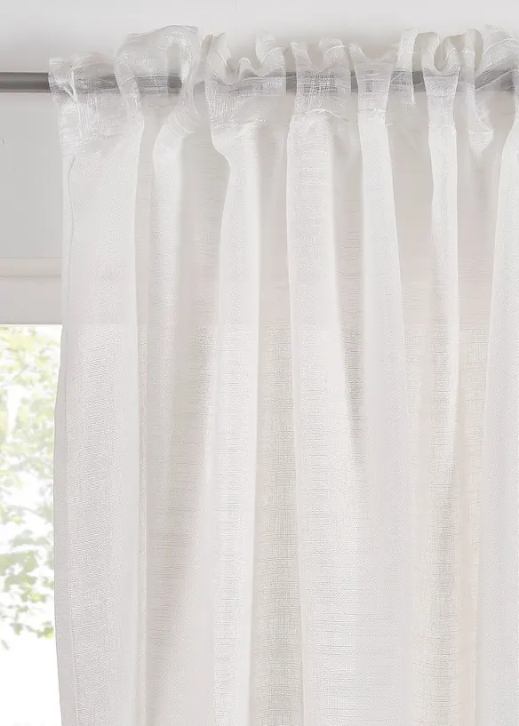 Gordijn met structuur, ook verkrijgbaar in extra lang (1 stuk), bonprix