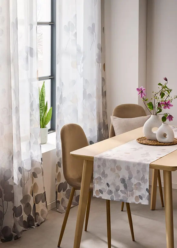 Gedessineerde tafelloper, waterafstotend, bonprix