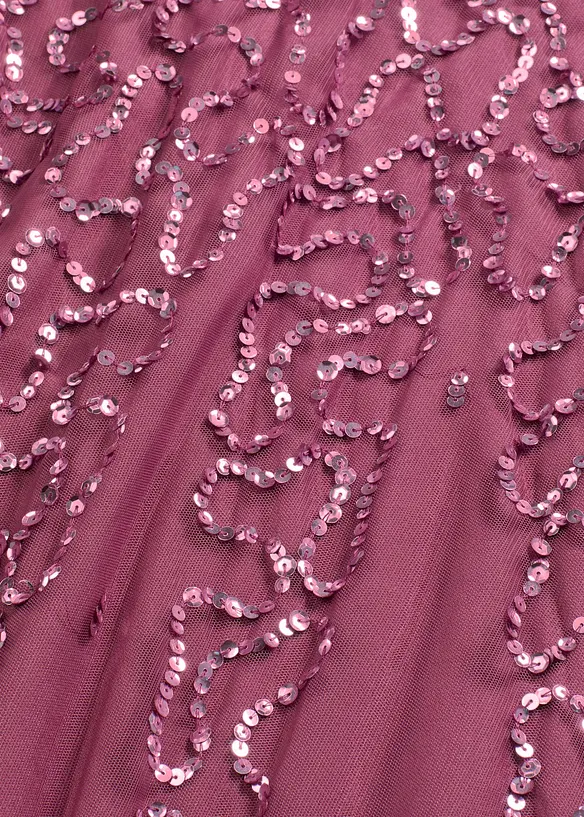 Maxi jurk met pailletten, bonprix