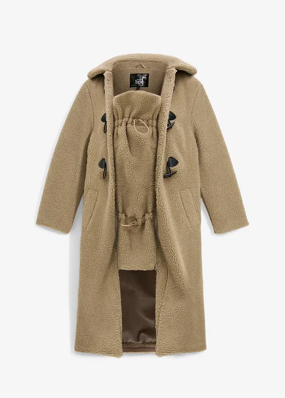 Zachte zwangerschapsjas/draagjas van teddy fleece, bonprix