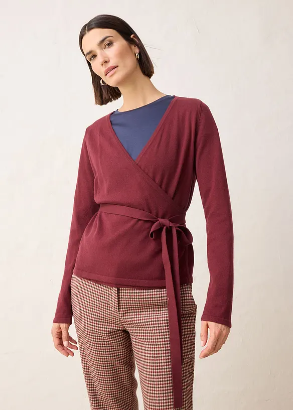 Wikkelvest met merinowol, bonprix