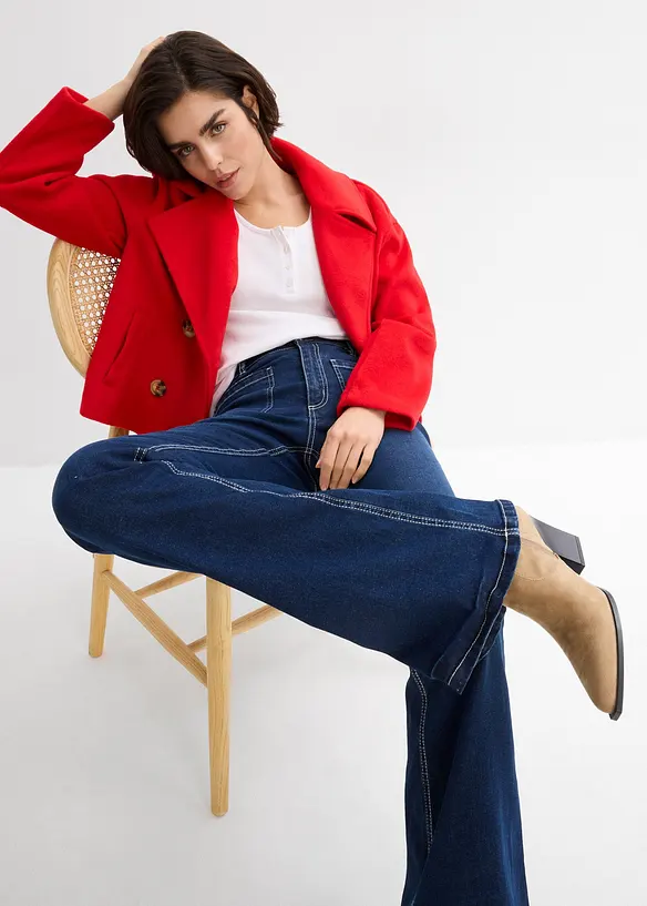 Bootcut jeans high waist, stretch, bonprix