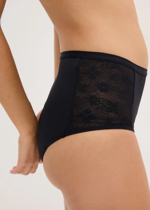 Microvezel menstruatie slip met gemiddelde absorptie (set van 2), bonprix