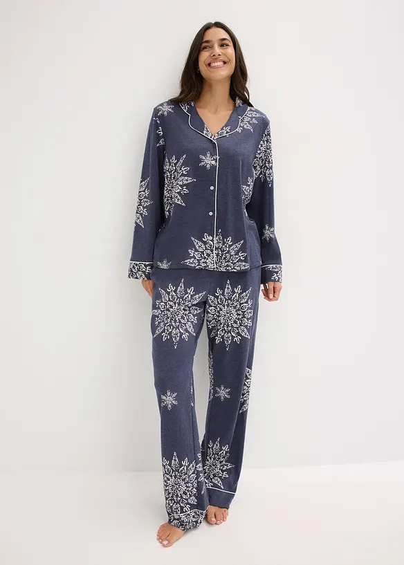 Pyjama met knoopsluiting, bonprix