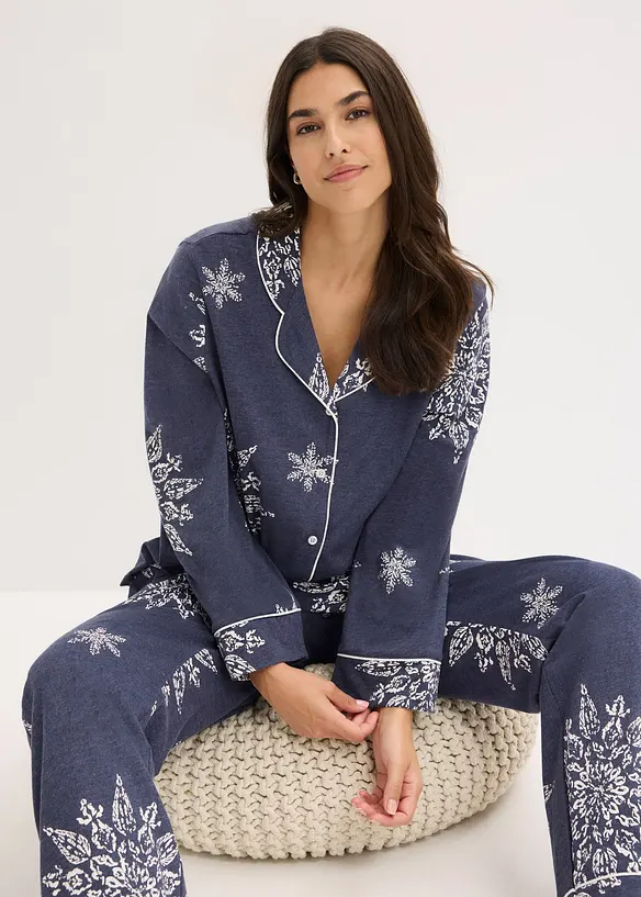 Pyjama met knoopsluiting, bonprix