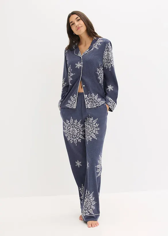 Pyjama met knoopsluiting, bonprix