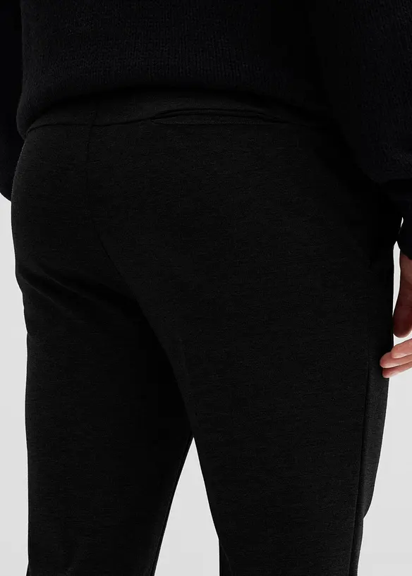 Elegante super stretch broek met comfortband, slim fit, bonprix