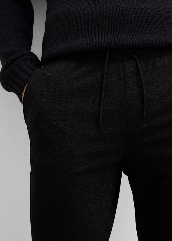 Elegante super stretch broek met comfortband, slim fit, bonprix