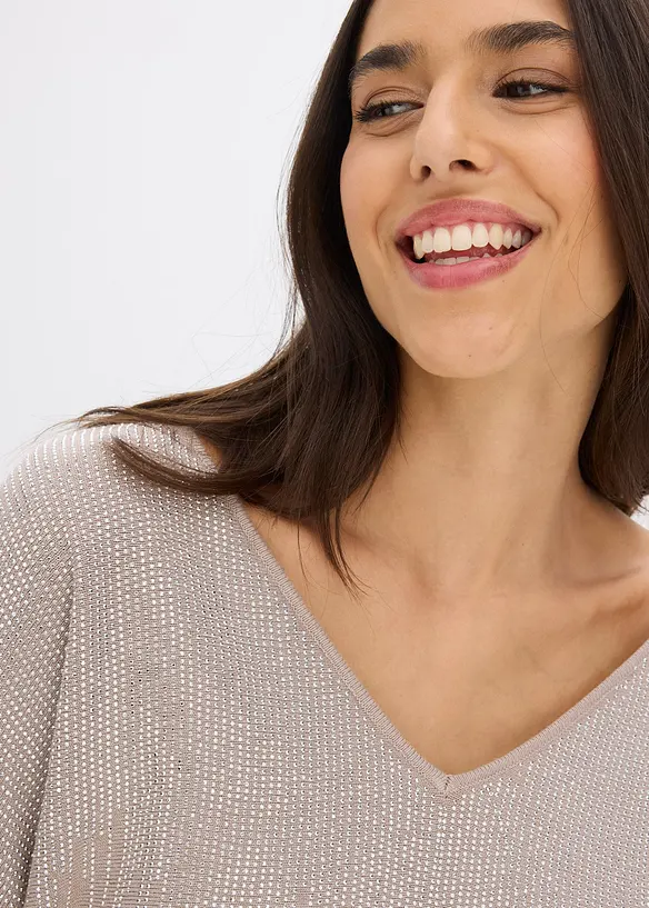 Trui met strass, bonprix