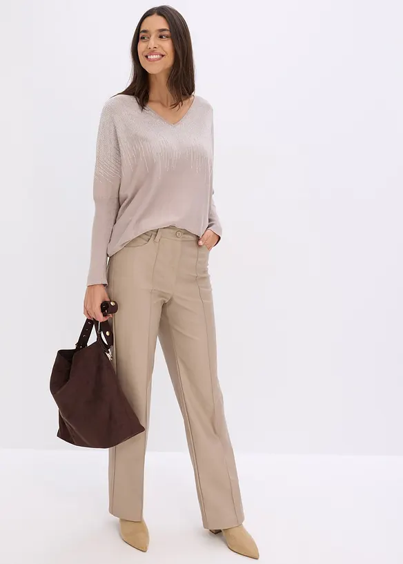 Trui met strass, bonprix