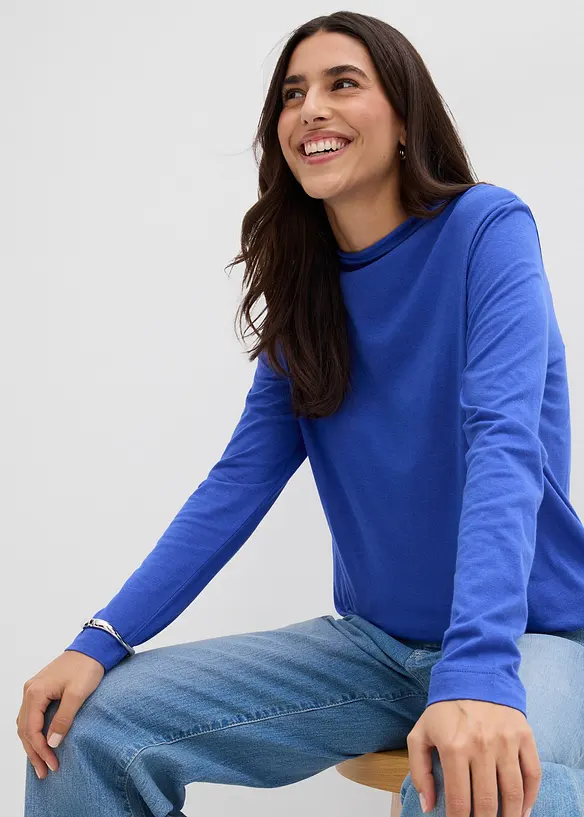 Longsleeve in een katoenmix, bonprix