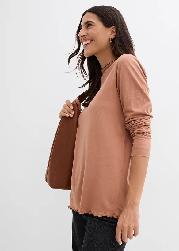 Longsleeve in een katoenmix, bonprix