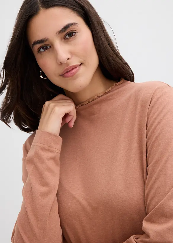 Longsleeve in een katoenmix, bonprix