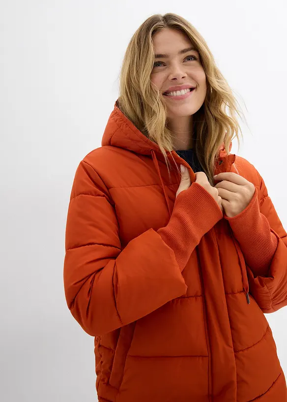 Gewatteerde, lange outdoor jas, waterafstotend, bonprix