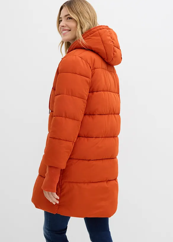 Gewatteerde, lange outdoor jas, waterafstotend, bonprix