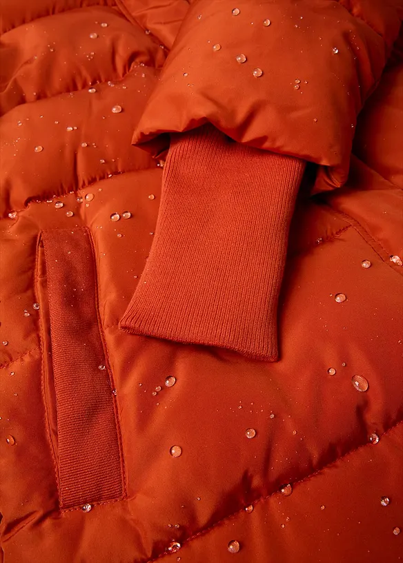 Gewatteerde, lange outdoor jas, waterafstotend, bonprix