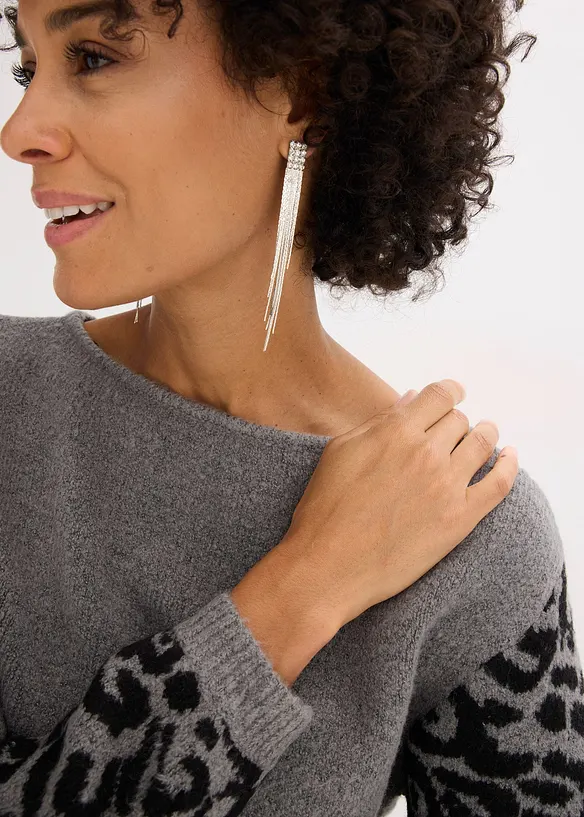 Trui met luipaardpatroon, bonprix